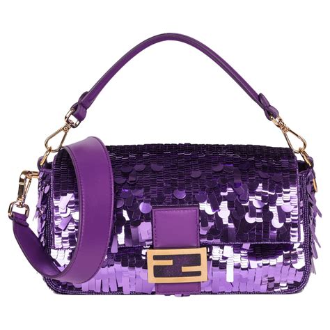 fendi purple baguette|Fendi baguette outfit.